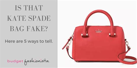 how to tell a fake kate spade bag|kate spade authenticity check.